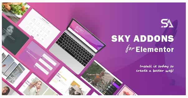 Sky Addons Nulled for Elementor Page Builder WordPress Plugin Free Download