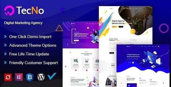 Tecno Nulled Creative Agency WordPress Theme Free Download