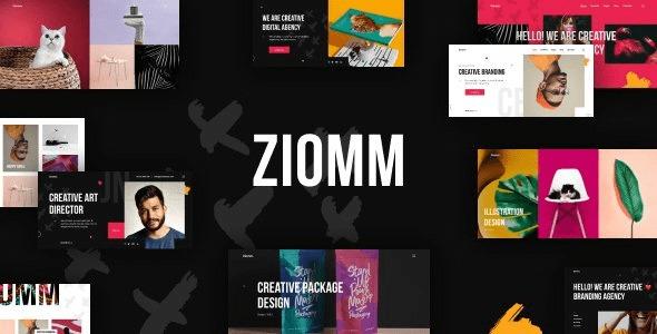 Ziomm Creative Agency & Portfolio WordPress Theme Nulled Free Download