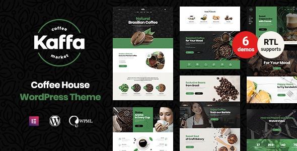 free downloa Kaffa - Cafe & Coffee Shop WordPress Theme nulled