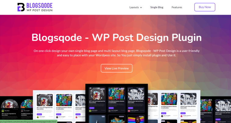 free download Blogsqode - Blog Design for WordPress nulled