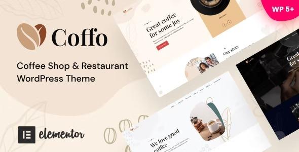 Coffo Nulled Coffee Shop & Restaurant WordPress Theme Free Download