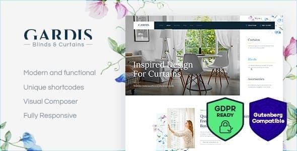 free download Gardis Blinds and Curtains Studio & Shop WordPress Theme nulled