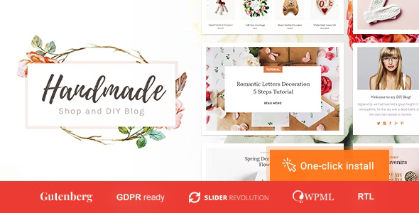 free download Handmade Shop - Handicraft Blog & Store Creative WordPress Theme nulled