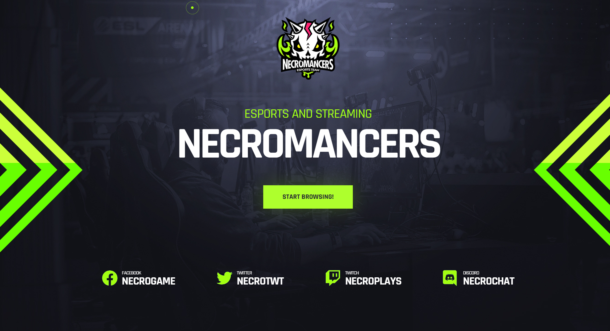 free download Necromancers - eSports & Gaming Team WordPress Theme nulled