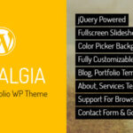 free download Nostalgia - Responsive Portfolio WordPress Theme nulled