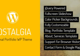 free download Nostalgia - Responsive Portfolio WordPress Theme nulled