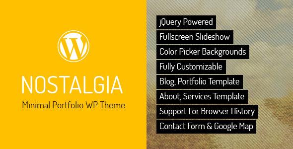 free download Nostalgia - Responsive Portfolio WordPress Theme nulled