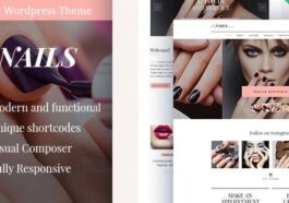 free download O’Nails - Nail Bar & Beauty Salon Wellness WordPress Theme nulled