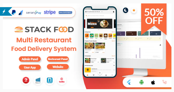 free download StackFood Multi Restaurant nulled