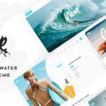 free download WaveRide - Surfing and Water Sports Theme nulled