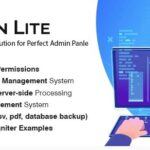 Admin Lite Nulled PHP Admin Panel + CRUD Free Download