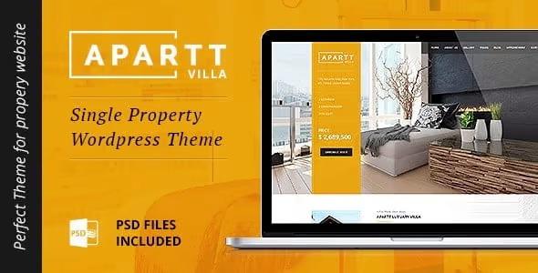 Apartt Villa Single Property Real Estate WordPress Theme Nulled