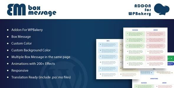 Box Message Addons for WPBakery Page Builder WordPress Plugin Nulled