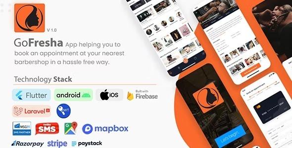 GoFresha Salon, Spa, Massage Appointment Flutter App with Admin Panel Nulled