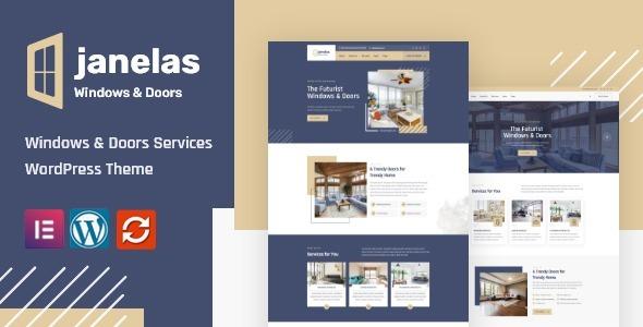 Janelas Windows & Doors Services WordPress Theme Nulled