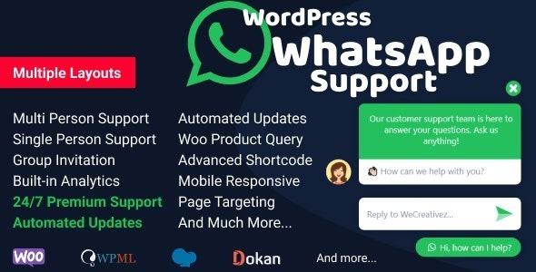 WordPress WhatsApp Support Nulled Free Download