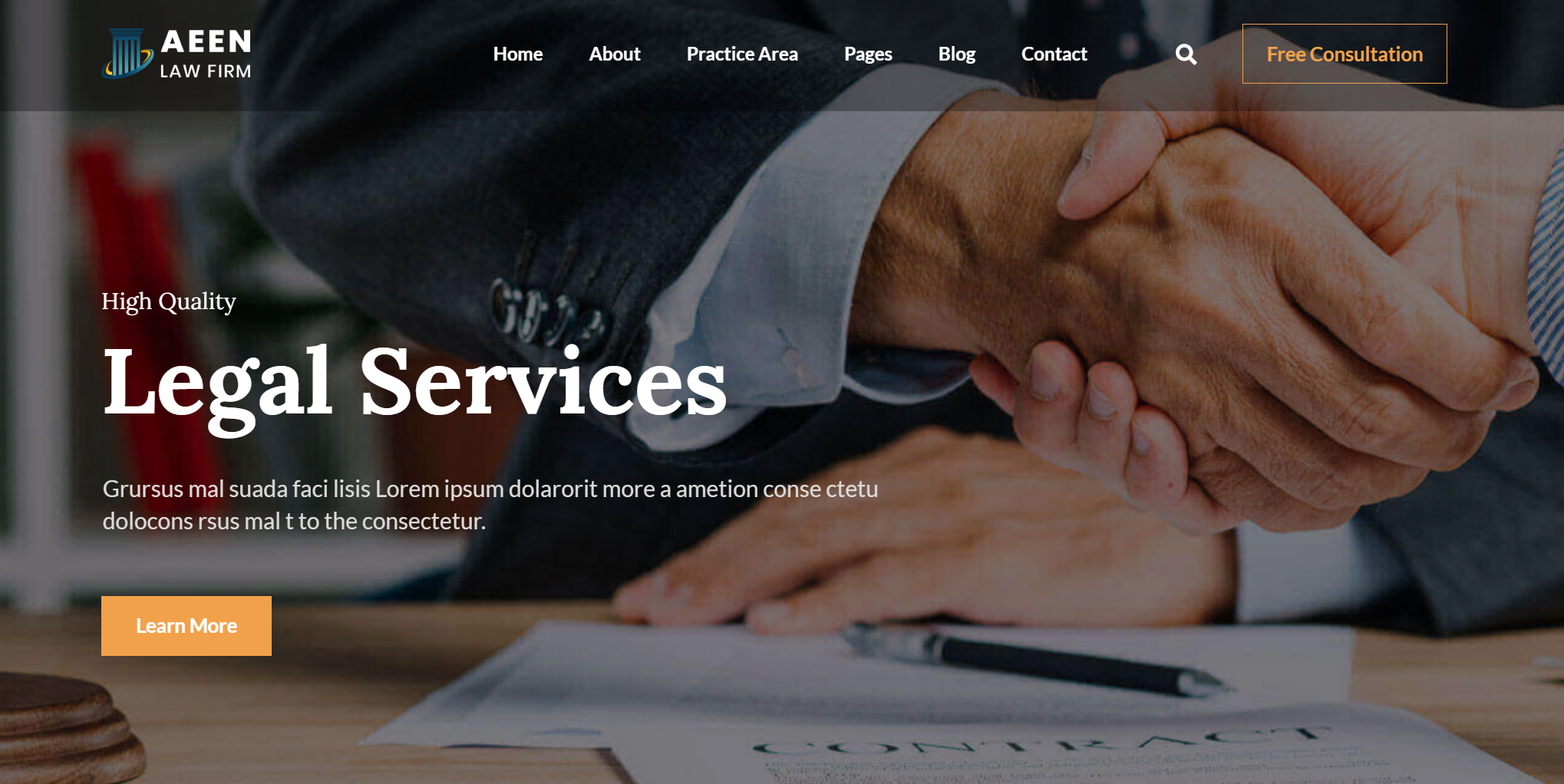 free download Aeen - Attorney and Lawyer WordPress Theme nulled