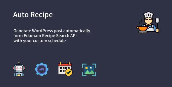 free download Auto Recipe - Automatic Recipe Posts Generator Plugin for WordPress nulled