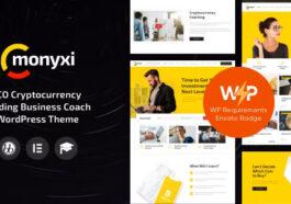 free download Monyxi ICO Cryptocurrency Trading Business Coach WordPress Theme nulled