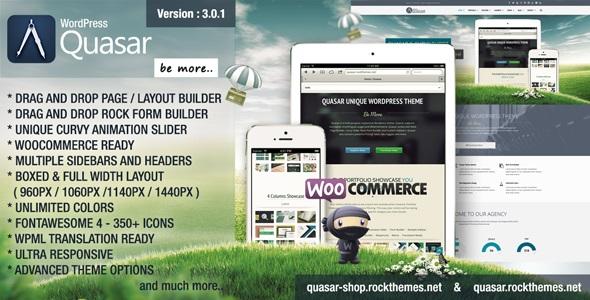 free download Quasar - WordPress Theme with Animation Builder nulled