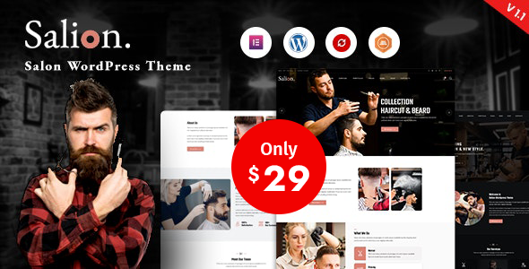 free download Salion – Hair Salon WordPress Theme nulled