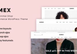 free download Samex - Clean, Minimal Shop WooCommerce WordPress Theme nulled