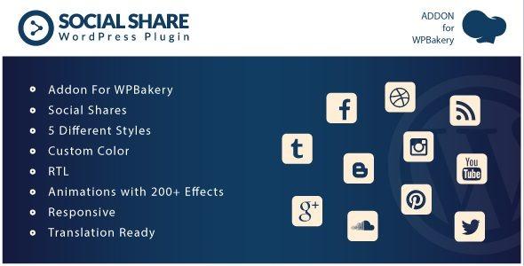 free download Social Share - Addons for WPBakery Page Builder WordPress Plugin nulled