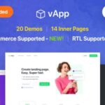 free download vApp App Landing Page WordPress Theme nulled