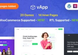 free download vApp App Landing Page WordPress Theme nulled