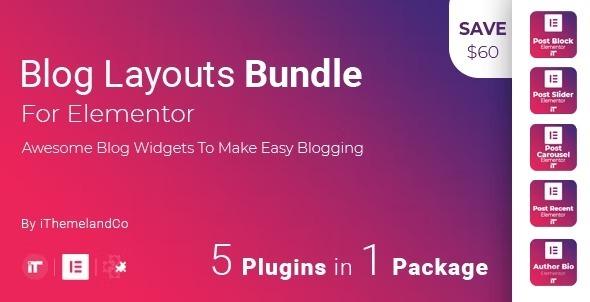 Blog Layouts Bundle For Elementor Nulled