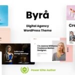 Byra Simple Portfolio WordPress Theme Nulled