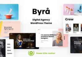 Byra Simple Portfolio WordPress Theme Nulled