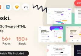 Deski Nulled Saas & Software HTML + RTL Template Free Download