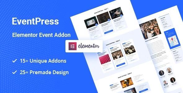 EventPress Nulled Elementor Events Addon Free Download