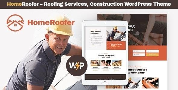 HomeRoofer Roofing Company Services & Construction WordPress Theme Nulled Free Download