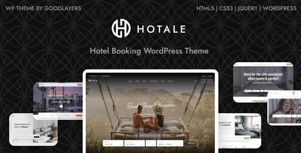 Hotale Nulled Hotel Booking WordPress Free Download