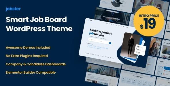 Jobster Nulled Smart Job Board WordPress Theme Free Download