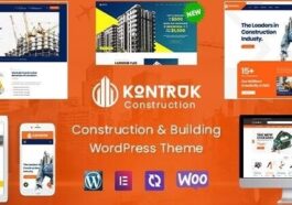 KonTruk Construction & Building Elementor WordPress Theme Nulled