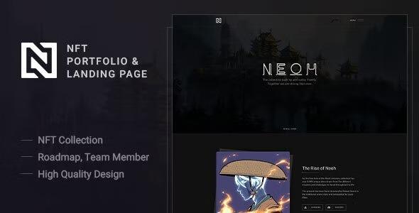 Neoh NFT Portfolio and Landing Page Nulled