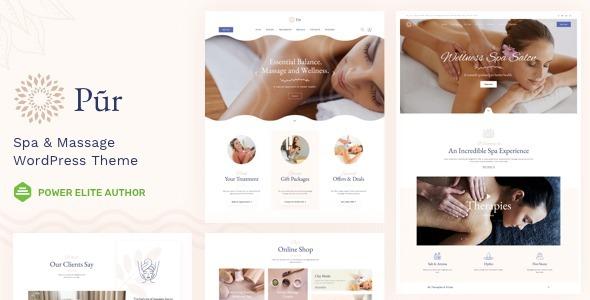 Pur Wellness & Spa WordPress Theme Nulled