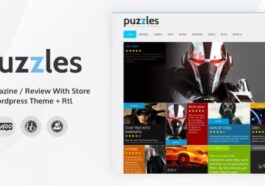 Puzzles WP Magazine Review with Store WordPress Theme + RTL Nulled