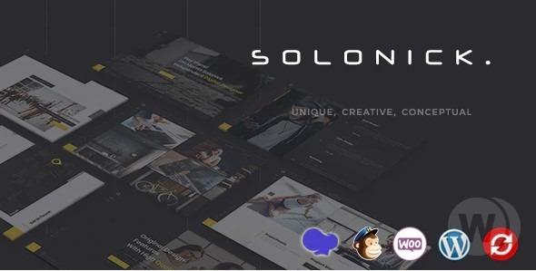 Solonick Personal Portfolio WordPress Theme Nulled