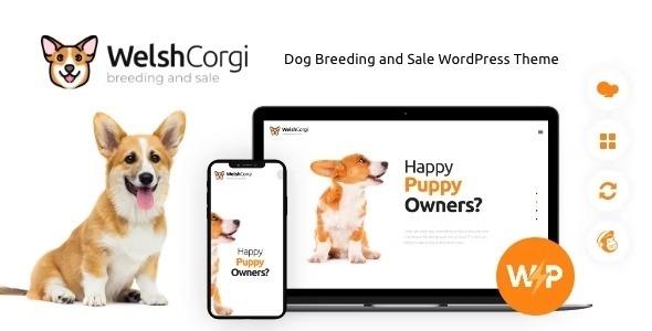 Welsh Corgi Dog Breeding and Sale WordPress Theme Nulled