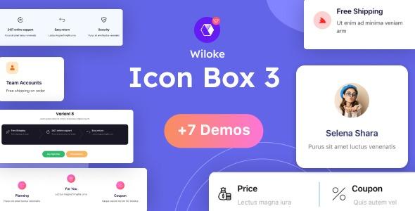 Wiloke Icon Box Lune for Elementor Free Download Nulled