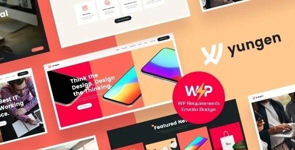 Yungen Modern Digital Agency Business WordPress Theme Nulled Free Download