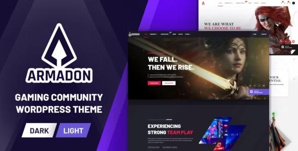 free download Armadon - Gaming Community WordPress Theme nulled