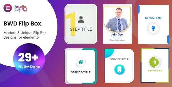 free download BWD Flip Box addon for elementor nulled