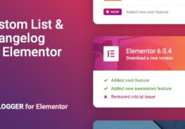 free download Changelog & Custom List for Elementor – Logger nulled