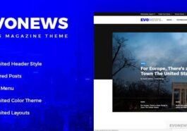 free download Evonews News Magazine WordPress Theme nulled